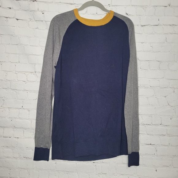 Men's Colorblock Crewneck Sweater Large Tall